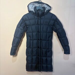 The North Face Metropolis Parka II 600 Down XS Black Long Winter Coat